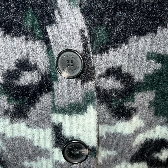Vince Camuto Women's Camo Button Cardigan Sweater Lng Sleeve grey,green,black Sm - Picture 8 of 10